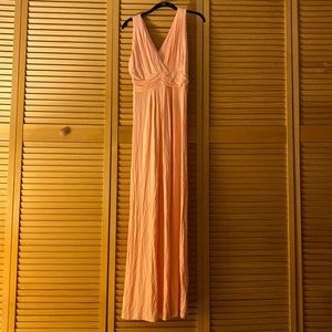 Peach colored dress